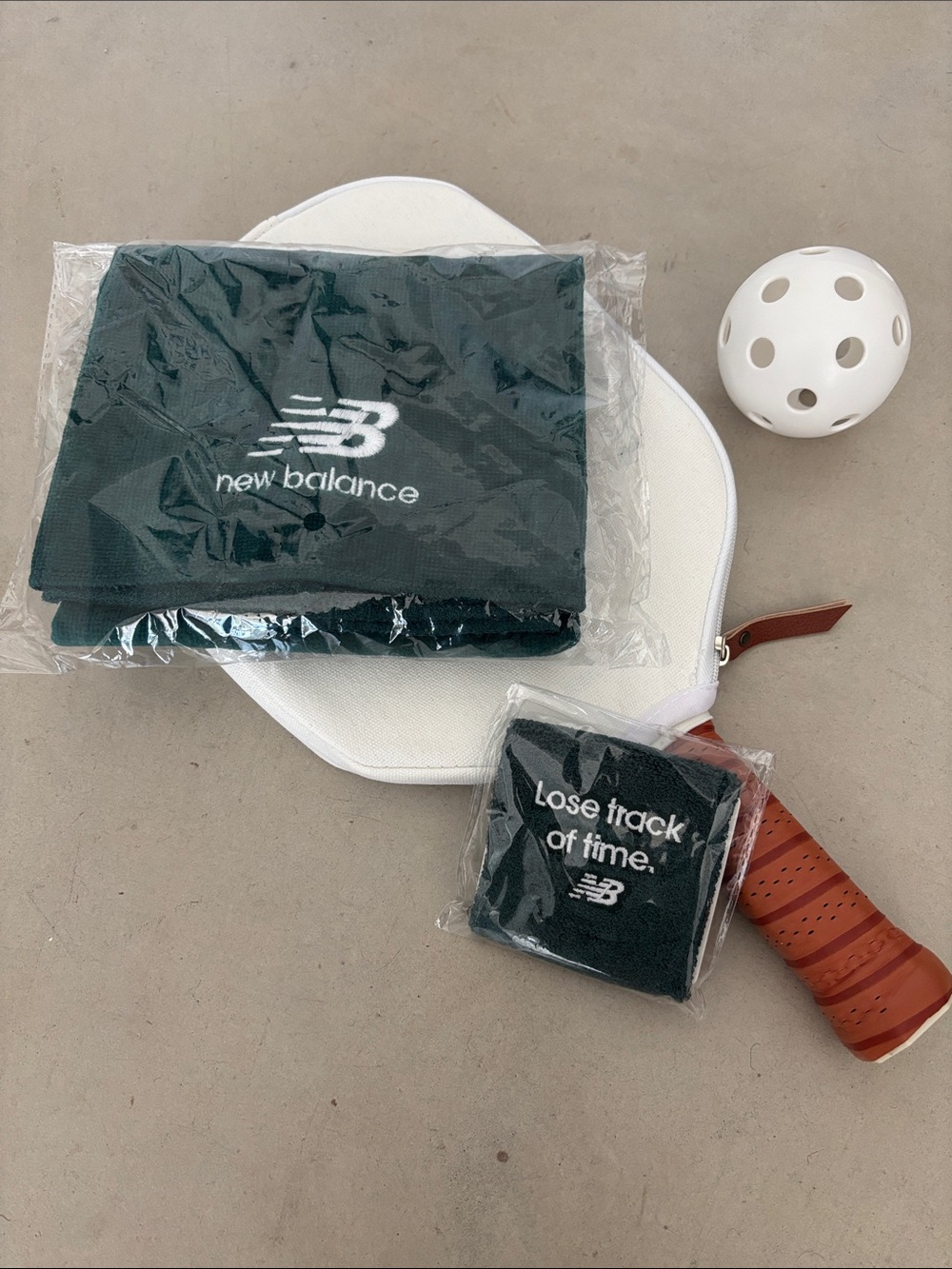 NEW New Balance Performance Wristband and Matching Sports Towel Bundle